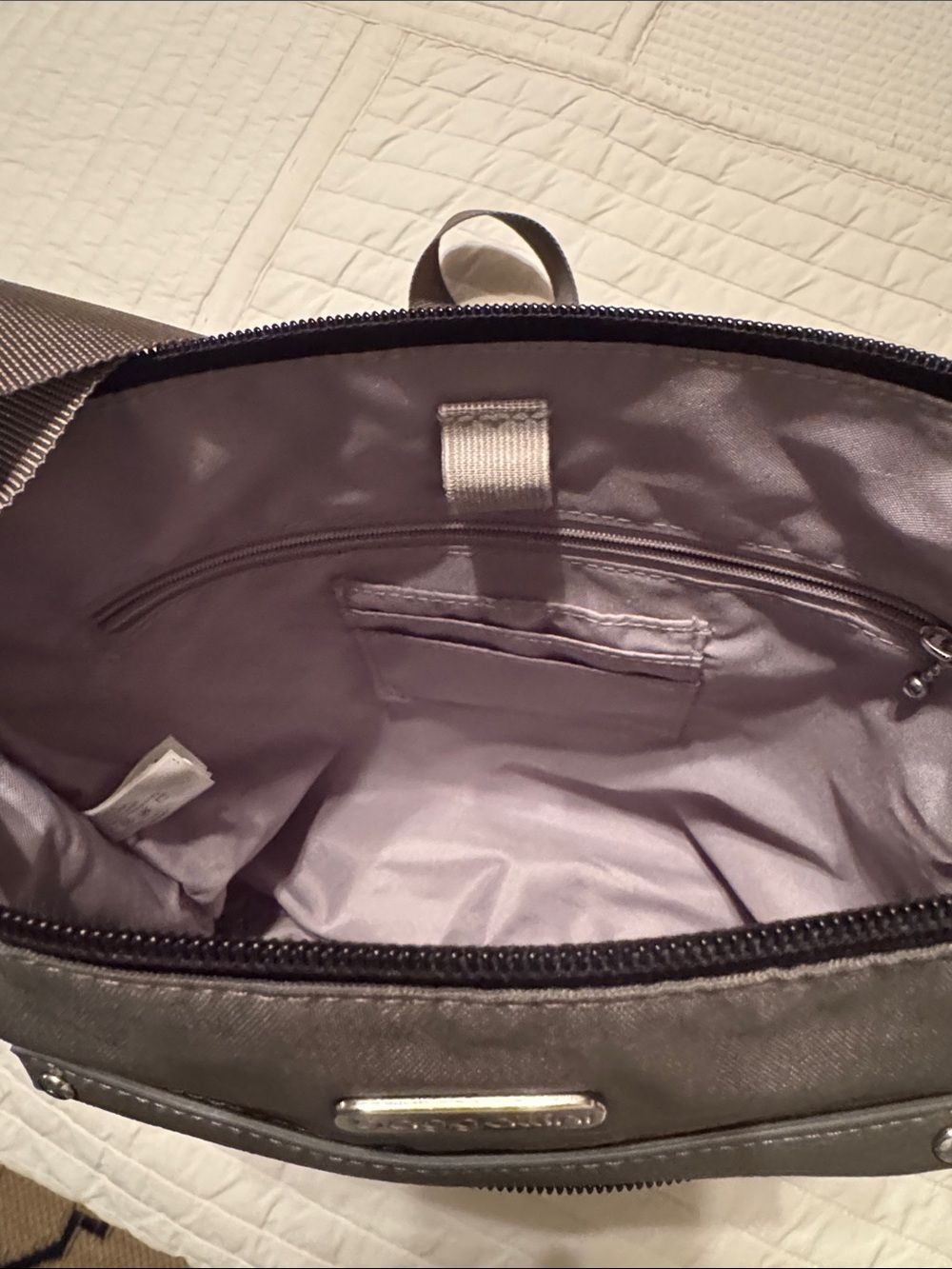 Baggallini Gray Nylon Crossbody Messenger - Picture 5 of 6